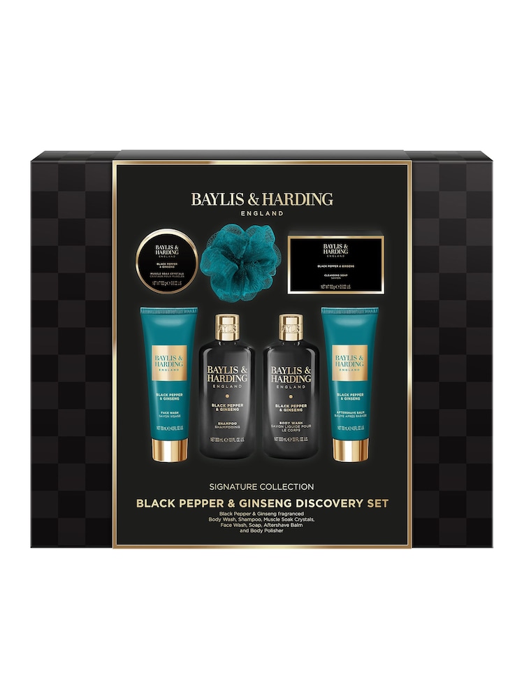 Baylis & Harding Black Pepper & Ginseng Discovery Gift Set - Image 1 of 5 Baylis & Harding Black Pepper & Ginseng Discovery Gift Set - Image 1 of 5