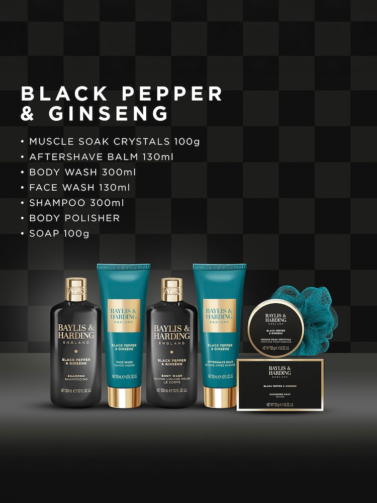 Baylis & Harding Black Pepper & Ginseng Discovery Gift Set - Image 2 of 5 Baylis & Harding Black Pepper & Ginseng Discovery Gift Set - Image 2 of 5