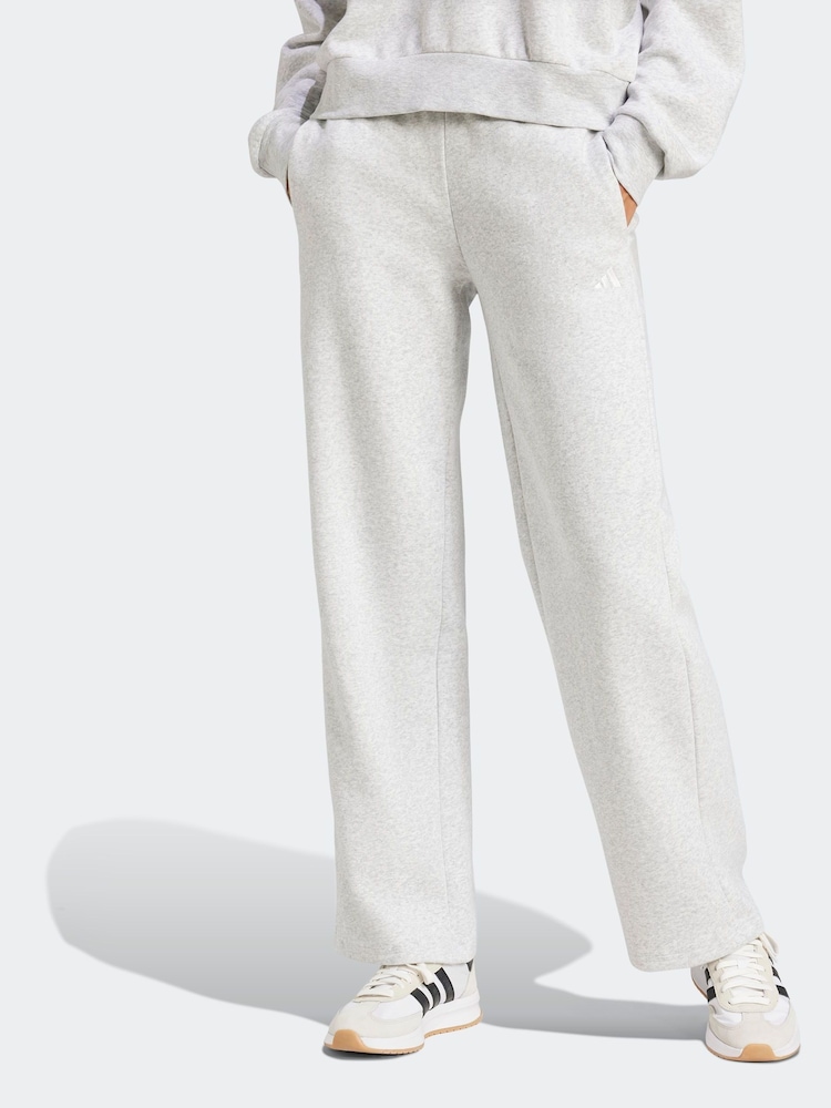 adidas light Grey Small Logo Joggers - Image 1 of 6