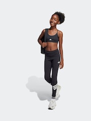 adidas Black Training Essentials Medium Support Bra - Image 3 of 5