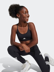 adidas Black Training Essentials Medium Support Bra - Image 4 of 5