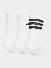 adidas White Logo Socks 3 Pack - Image 2 of 4
