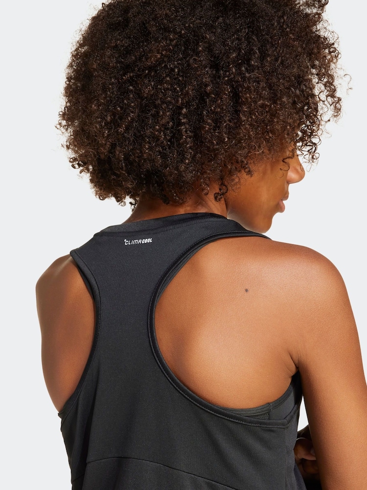adidas Black Train Essentials Flower Print Vest - Image 4 of 5