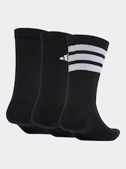 adidas Black Logo Socks 3 Pack - Image 1 of 4