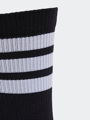 adidas Black Logo Socks 3 Pack - Image 4 of 4