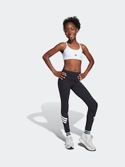 adidas White Training Essentials Medium-Support Bra Kids - Image 3 of 5
