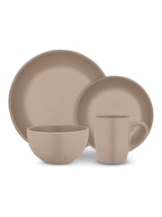 Tower 16 Piece Taupe Dinner Set - Image 1 of 8