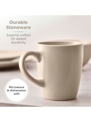 Tower 16 Piece Taupe Dinner Set - Image 4 of 8