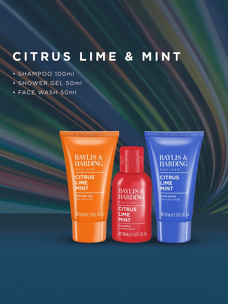 Baylis & Harding Citrus Lime & Mint Travel Bag Gift Set - Image 2 of 5 Baylis & Harding Citrus Lime & Mint Travel Bag Gift Set - Image 2 of 5