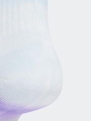 adidas White Tie Dye Crew Socks 3 Pack - Image 4 of 4