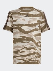 adidas Green Camo 100% Cotton T-Shirt - Image 5 of 5