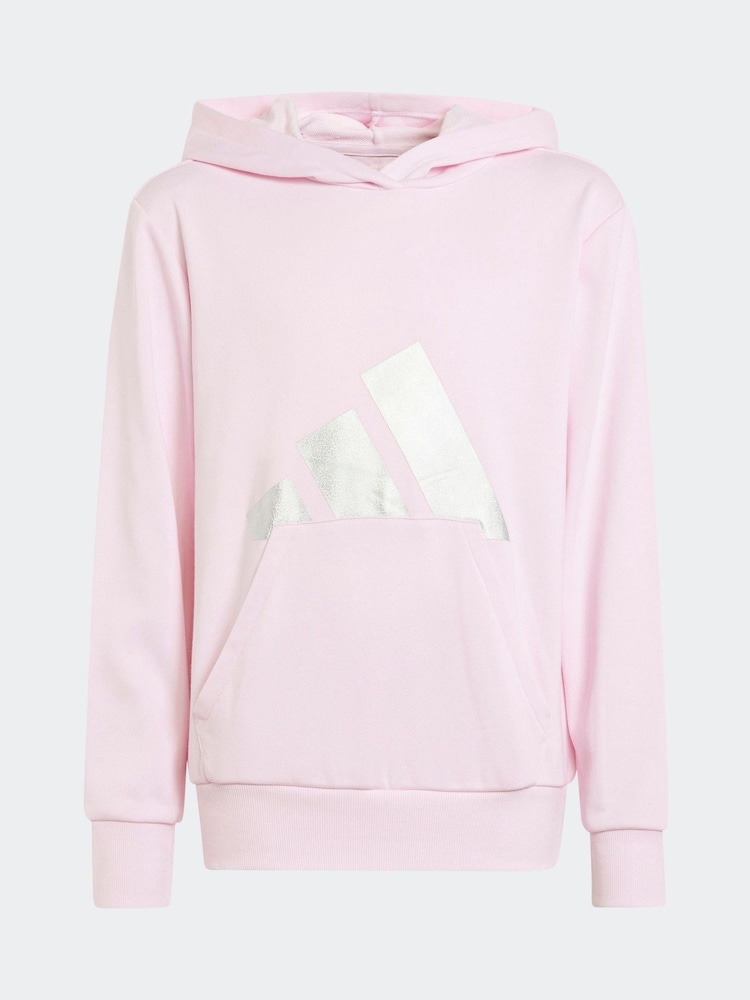 Розовый - Хлопковая толстовка adidas Essentials Glam - Изображение 6 из 6