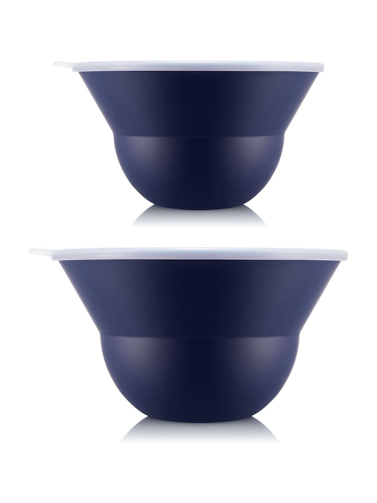 Bodum Set of 2 Blue TOPEE Stackable Bowls & Salad Servers - Image 1 of 1