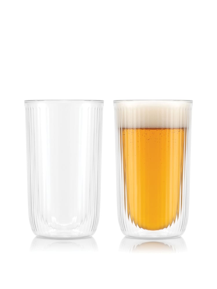 Bodum Double Walled Beer Glasses Set of 2 - Image 4 of 4