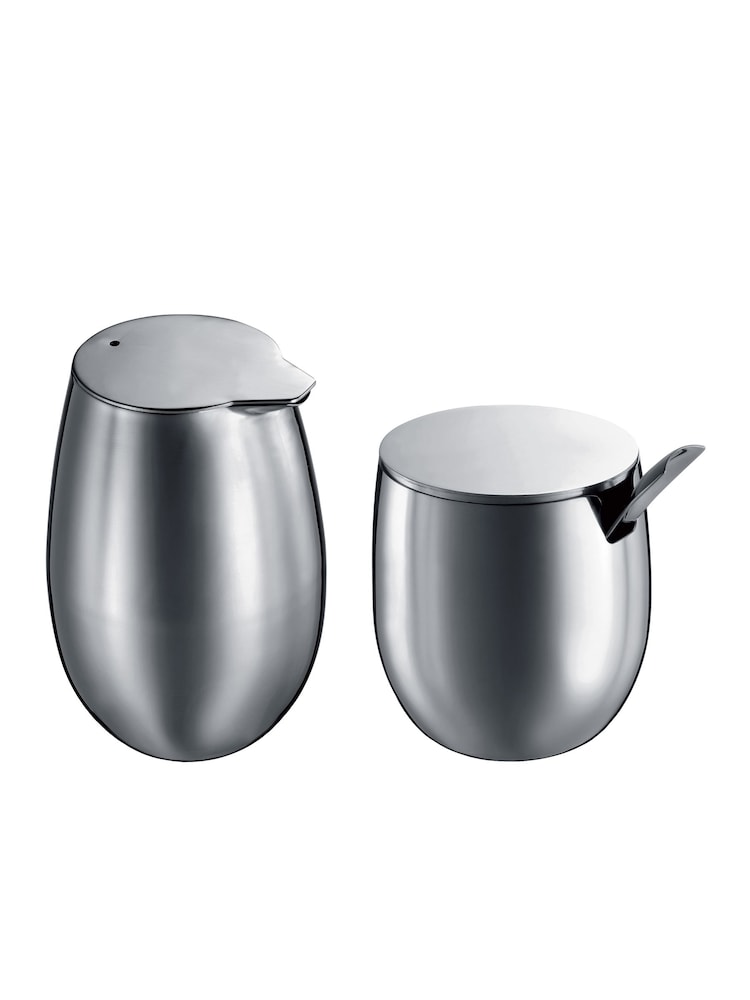 Bodum Chrome Columbia Creamer & Sugar Set - Image 1 of 3