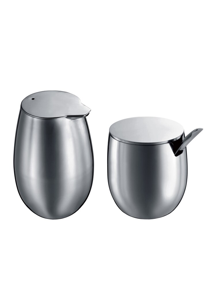 Bodum Chrome Columbia Creamer & Sugar Set - Image 1 of 3 Bodum Chrome Columbia Creamer & Sugar Set - Image 1 of 3