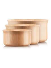 Bodum Set of 3 Natural NISSEN Wooden Stackable Bowls - Image 1 of 1