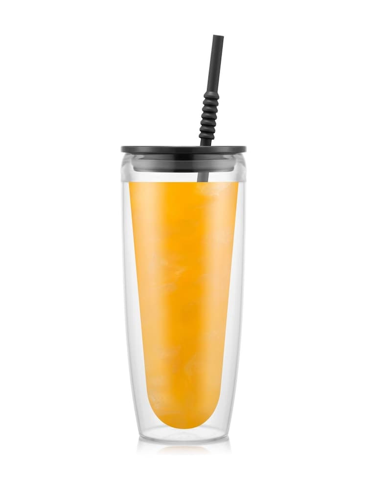 Bodum Set of 2 Double Wall Tumblers With Lid & Straw 0.7L - Image 1 of 1 Bodum Set of 2 Double Wall Tumblers With Lid & Straw 0.7L - Image 1 of 1