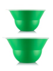 Bodum Set of 2 Green TOPEE Stackable Bowls & Salad Servers - Image 3 of 4