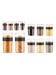 Bodum Black Presso Storage Jar Set of 12 - Image 1 of 1
