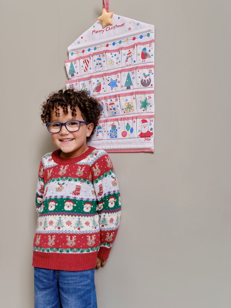 JoJo Maman Bébé Fabric Hanging Advent Calendar - Image 2 of 5