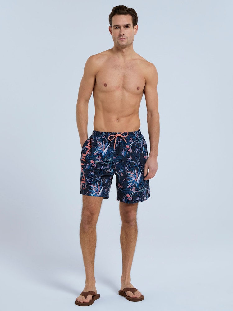 Animal Multi Mens Deep Dive Printed Quick Drying Board Shorts - Image 4 of 9