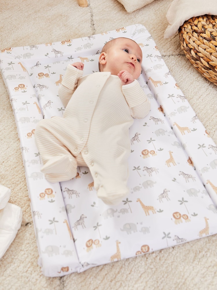 JoJo Maman Bébé Cream/White Baby Changing Mat - Image 2 of 4