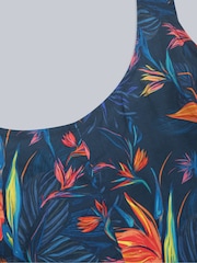 Animal Orange Womens Floral Print Playsuit - Image 7 of 8