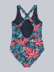 Animal Red Womens Mia Cross Back Printed Swimsuit - Image 9 of 10
