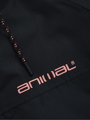 Animal Charcoal Black Womens Hazey Waterproof Beach Parka - Image 7 of 9