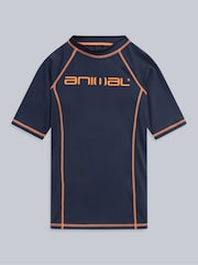 Animal Blue Kai Kids Rash Vest - Image 1 of 4