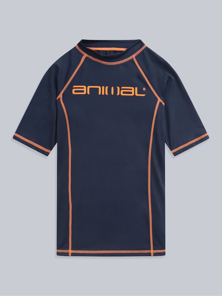 Animal Blue Kai Kids Rash Vest - Image 1 of 4