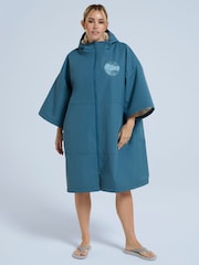 Animal Sky Blue Womens Misty Recycled Fleece Lined Waterproof Parka - Image 2 of 9