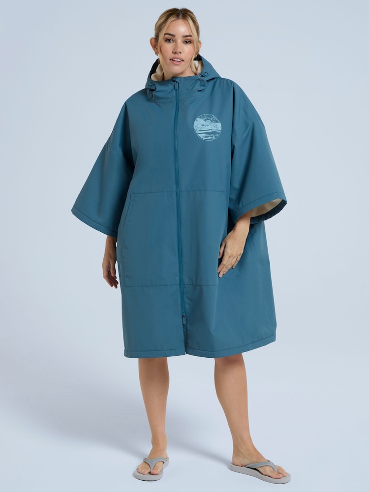 Animal Sky Blue Womens Misty Recycled Fleece Lined Waterproof Parka - Image 2 of 9