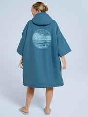 Animal Sky Blue Womens Misty Recycled Fleece Lined Waterproof Parka - Image 3 of 9