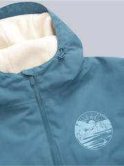 Animal Sky Blue Womens Misty Recycled Fleece Lined Waterproof Parka - Image 7 of 9