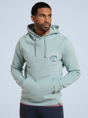 Animal Blue Mens River Graphic Print 100% Cotton Hoodie - Image 2 of 9