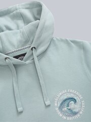 Animal Blue Mens River Graphic Print 100% Cotton Hoodie - Image 7 of 9