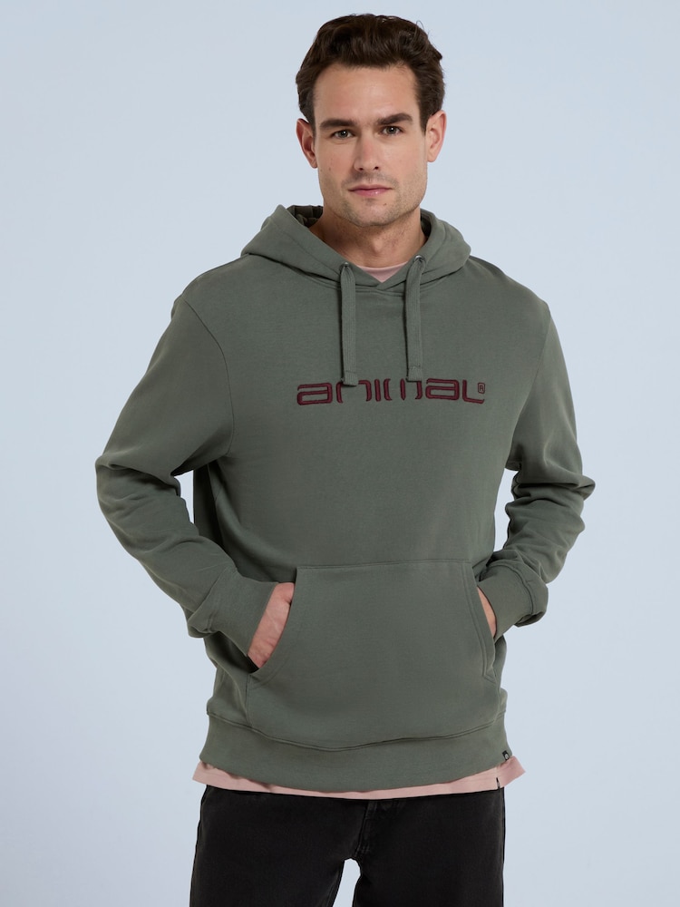 Animal Green Mens Driver Logo Hoodie - Image 1 of 4