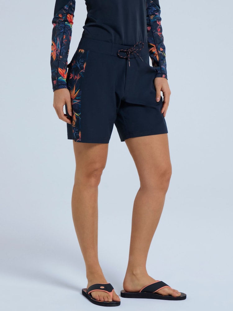 Animal Orange Womens Lenora Printed Quick Drying Board Shorts - Image 1 of 9