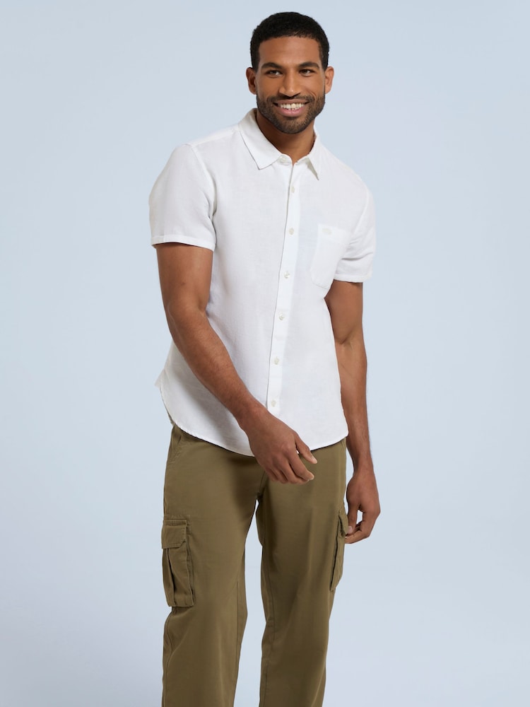 Animal White Mens Bayside Shirt - Image 1 of 9
