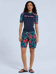 Animal Red Womens Nora Printed Board Shorts - Image 2 of 8