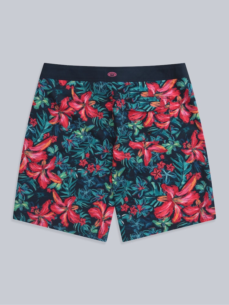 Animal Red Womens Nora Printed Board Shorts - Image 6 of 8