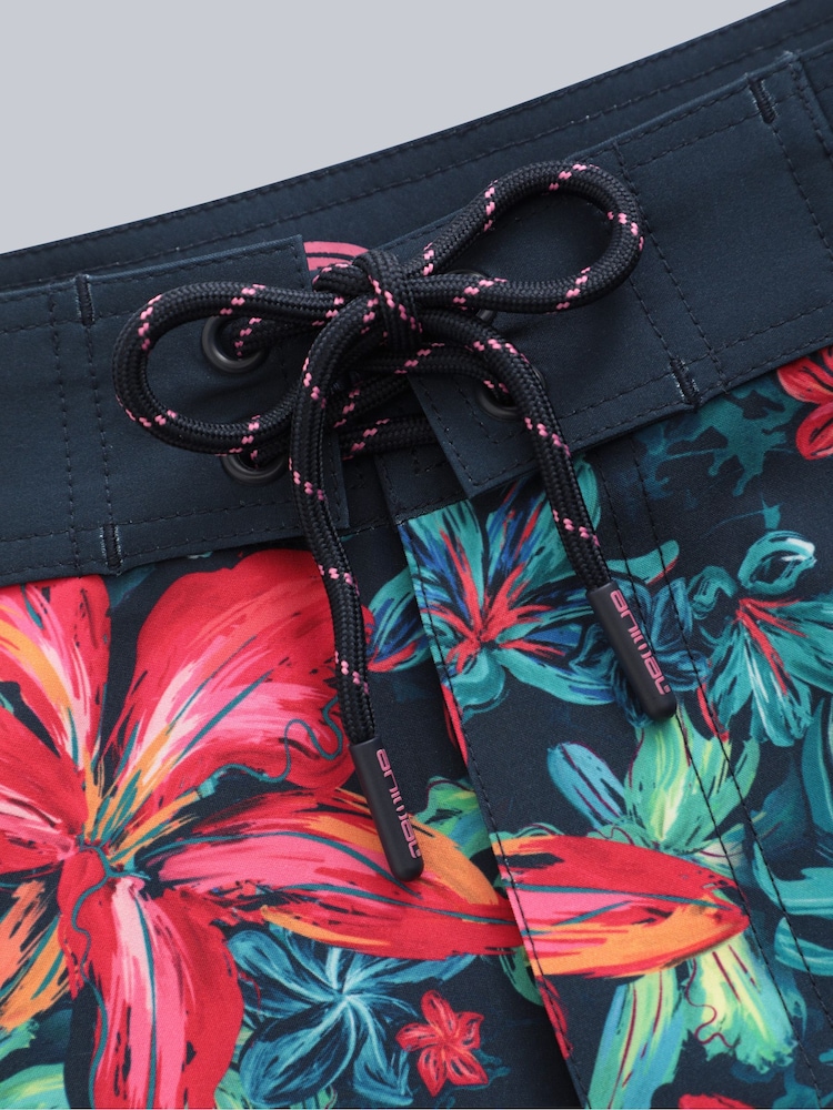 Animal Red Womens Nora Printed Board Shorts - Image 7 of 8