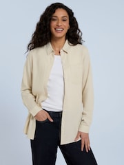 Animal Cream Womens Seya Beach Shirt - Image 1 of 8