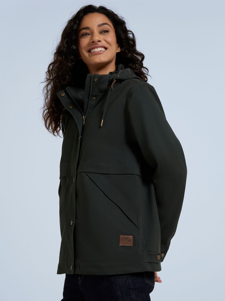 Animal Green Womens Padstow Cotton Jacket - Image 1 of 9