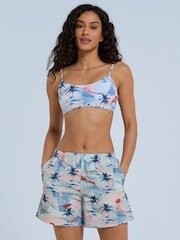 Animal Pale Blue Reeva Printed Board Swim Shorts - Image 4 of 8