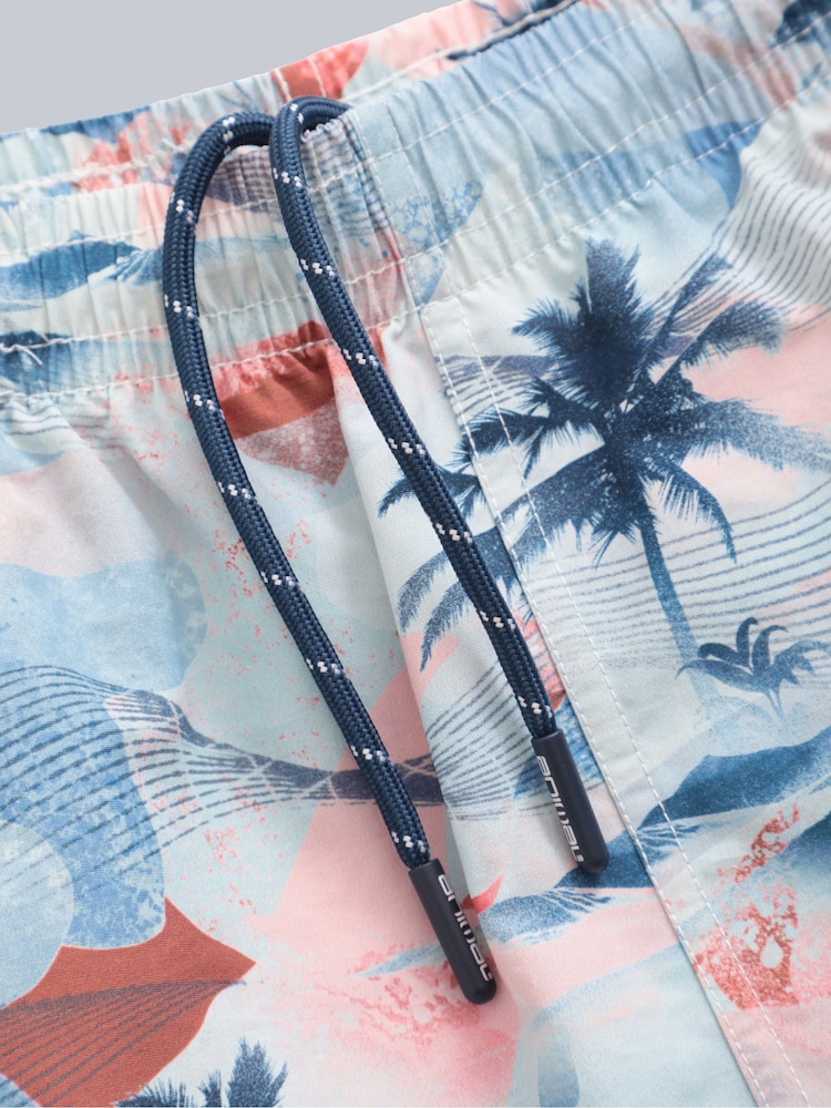 Animal Pale Blue Reeva Printed Board Swim Shorts - Image 8 of 8