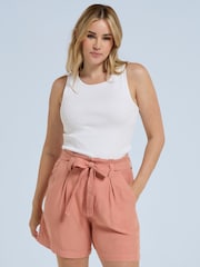 Animal Pink Loren Paper Bag Shorts - Image 1 of 4
