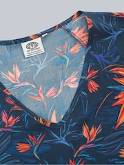 Animal Orange Womens Jasmine Print Kaftan Dress - Image 7 of 8